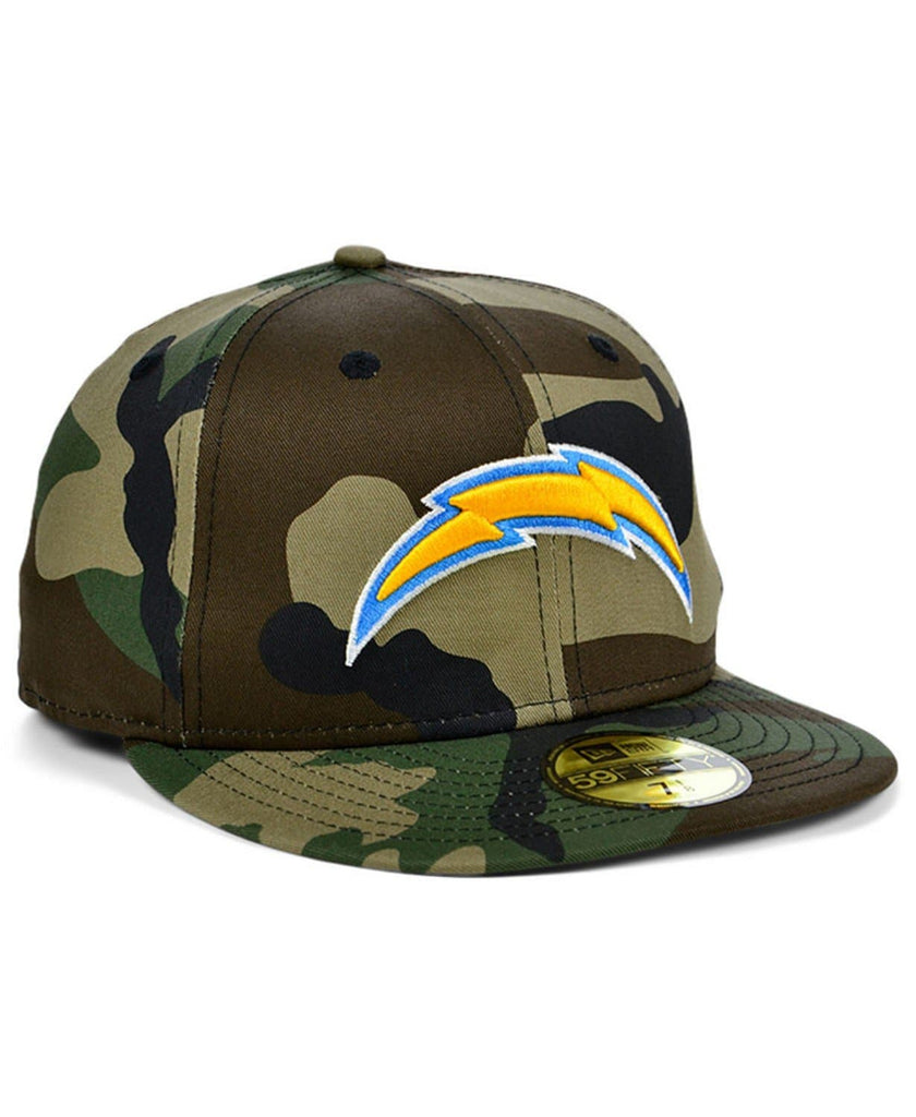 New Era Los Angeles Chargers Camo Woodland 59Fifty Fitted Hat