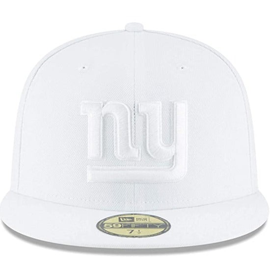 New Era New York Giants White on White 59FIFTY Fitted Hat
