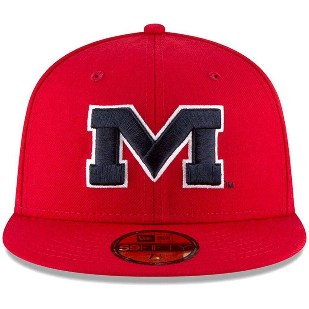 New Era Ole Miss Rebels Red 59FIFTY Fitted Hat