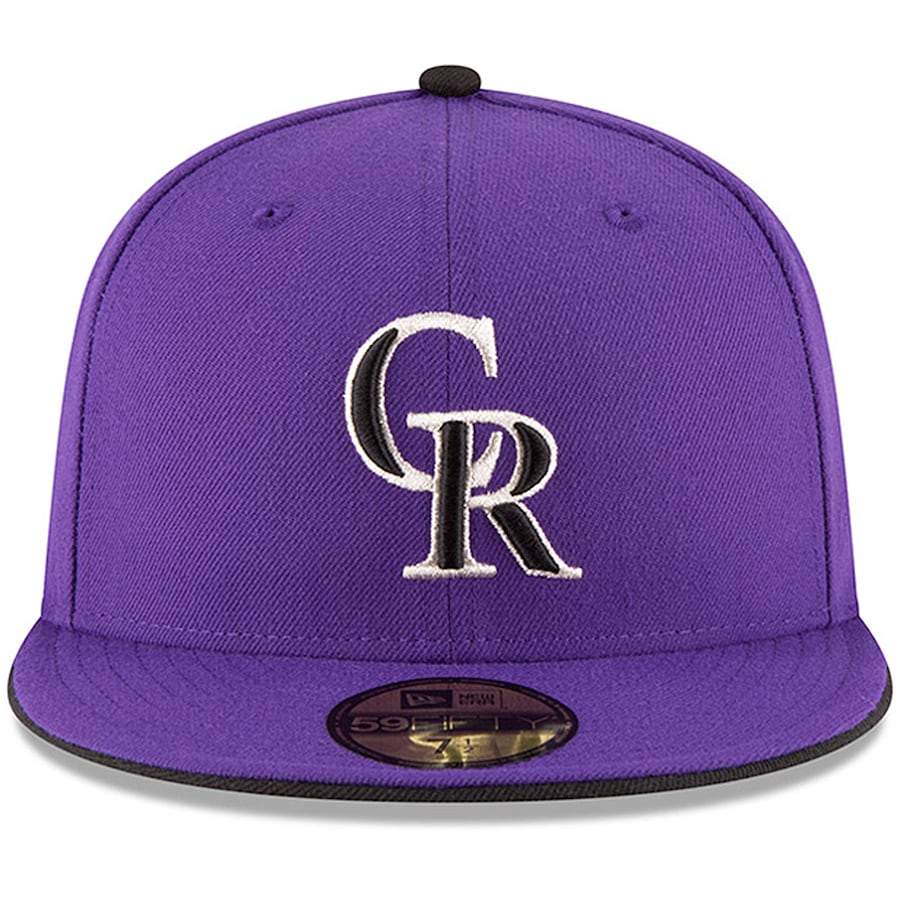 New Era Colorado Rockies Purple On-Field 59Fifty Fitted Hat