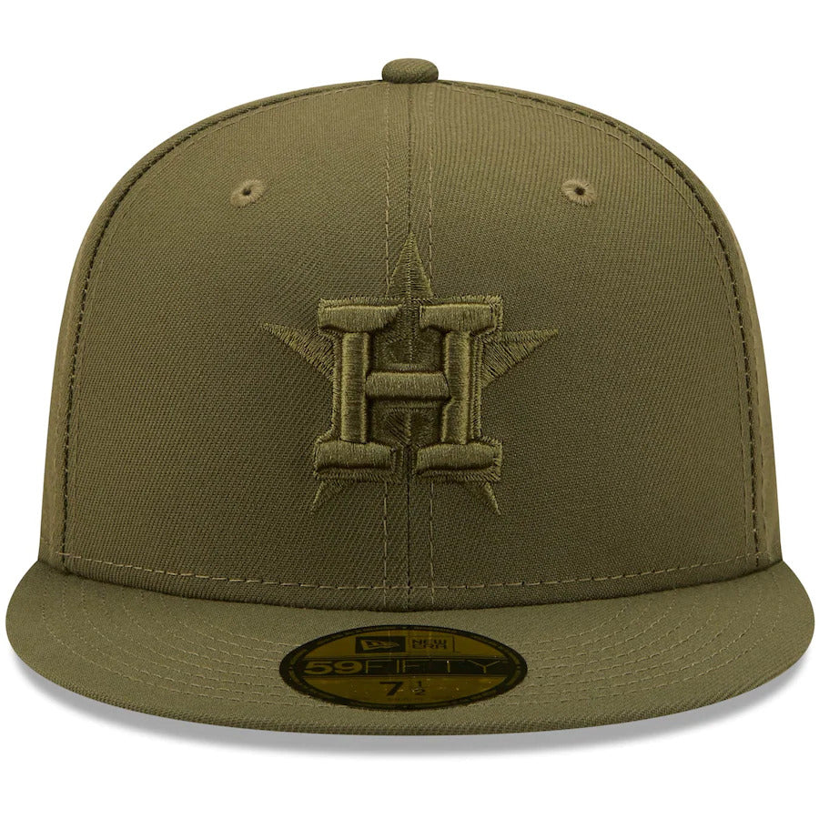 New Era Houston Astros Olive Color Pack 59FIFTY Fitted Hat