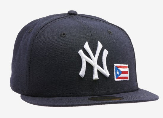 New Era New York Yankees Navy Blue Puerto Rico Flag 59FIFTY Fitted Hat