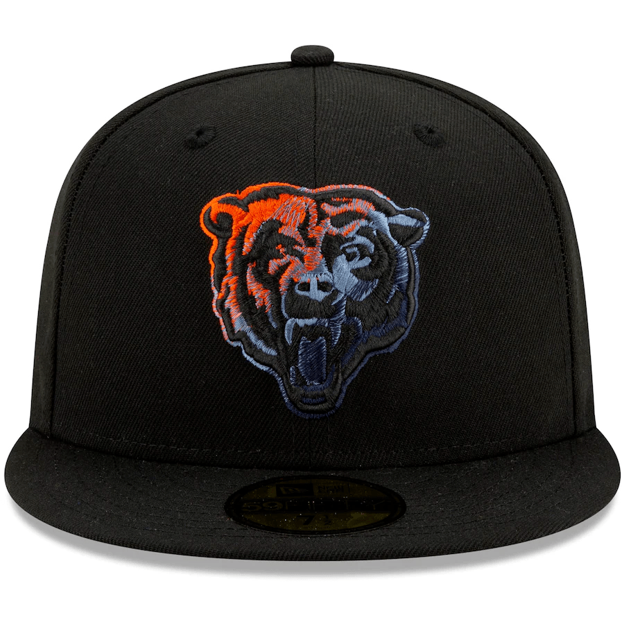 New Era Chicago Bears Color Dim 59Fifty Fitted Hat