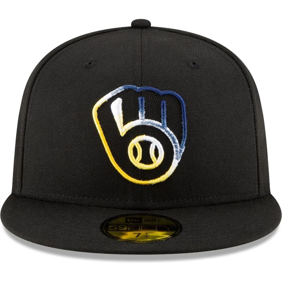 New Era Milwaukee Brewers Gradient Feel Black 59FIFTY Fitted Hat