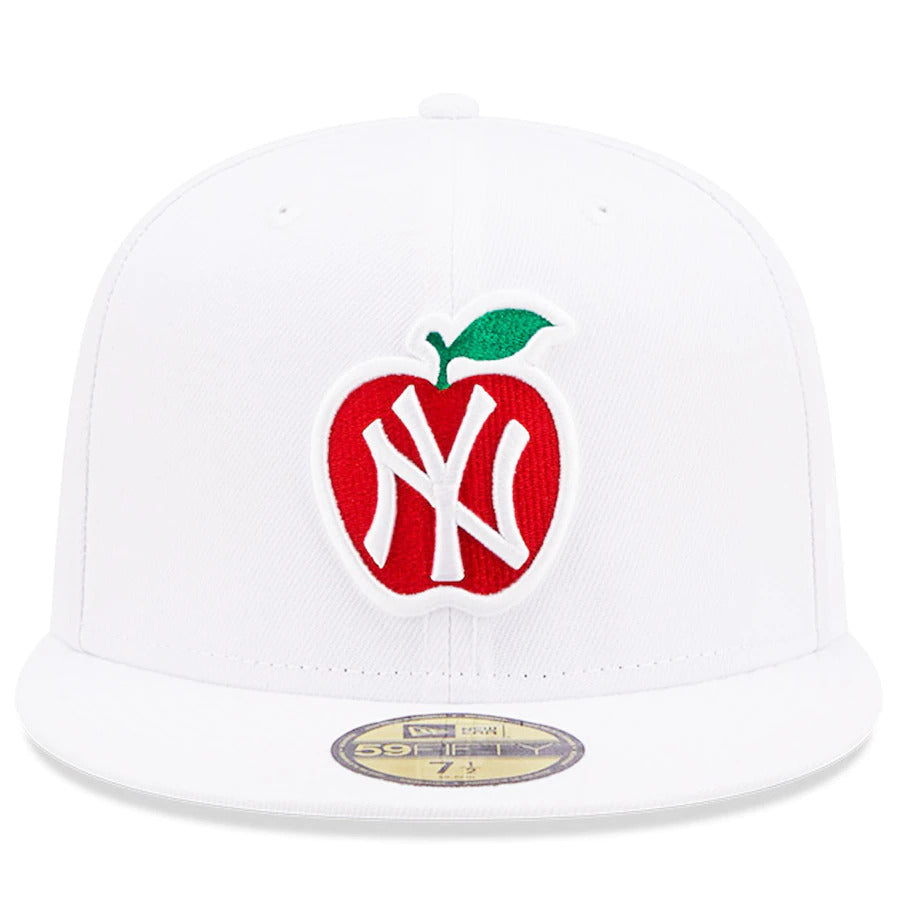 New Era White New York Yankees Yankee Stadium Patch Undervisor 59FIFTY Fitted Hat