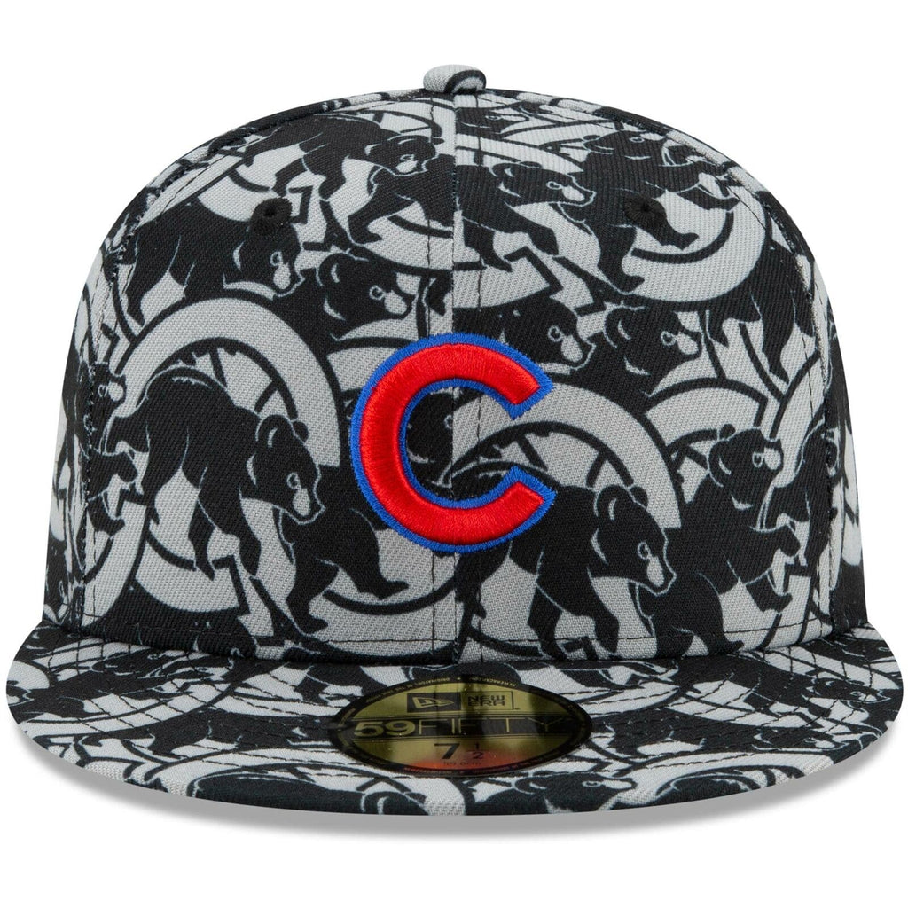 New Era Chicago Cubs Team Print 59Fifty Fitted Hat
