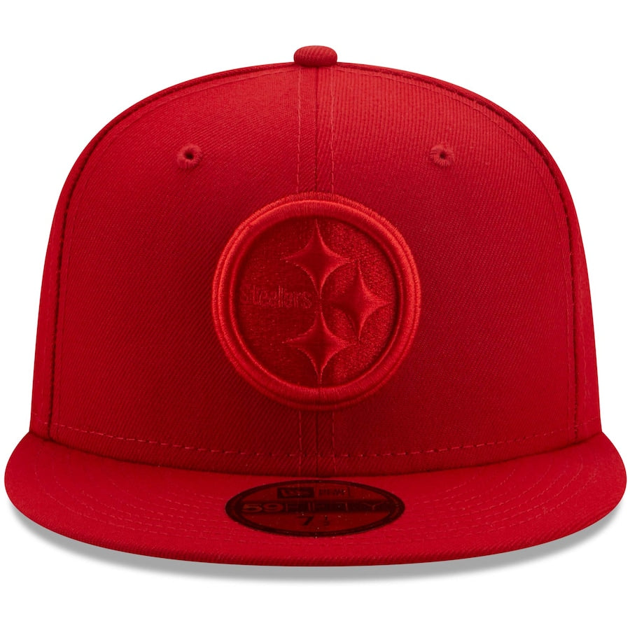 New Era Pittsburgh Steelers Scarlet Red Color Pack 59FIFTY Fitted Hat