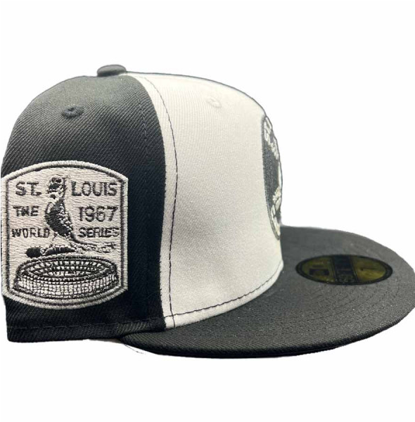 New Era St. Louis Cardinals Two Tone Circle Logo 1967 World Series Gray UV 59FIFTY Fitted Hat