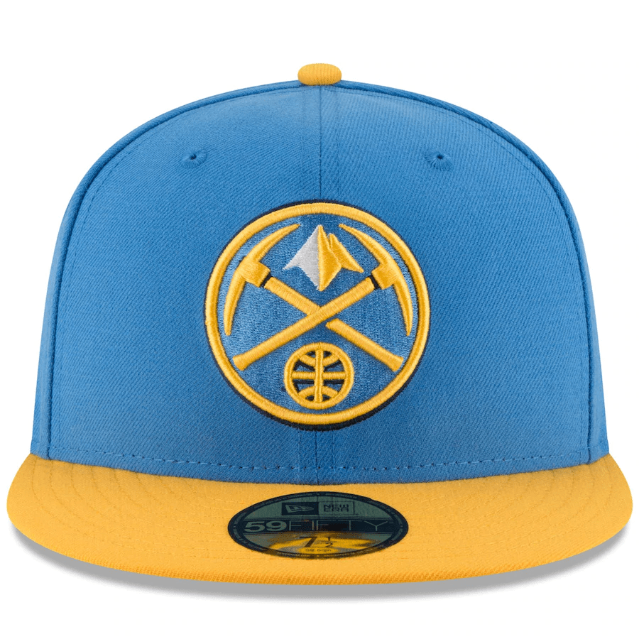 New Era Denver Nuggets Baby Blue 59Fifty Fitted Hat