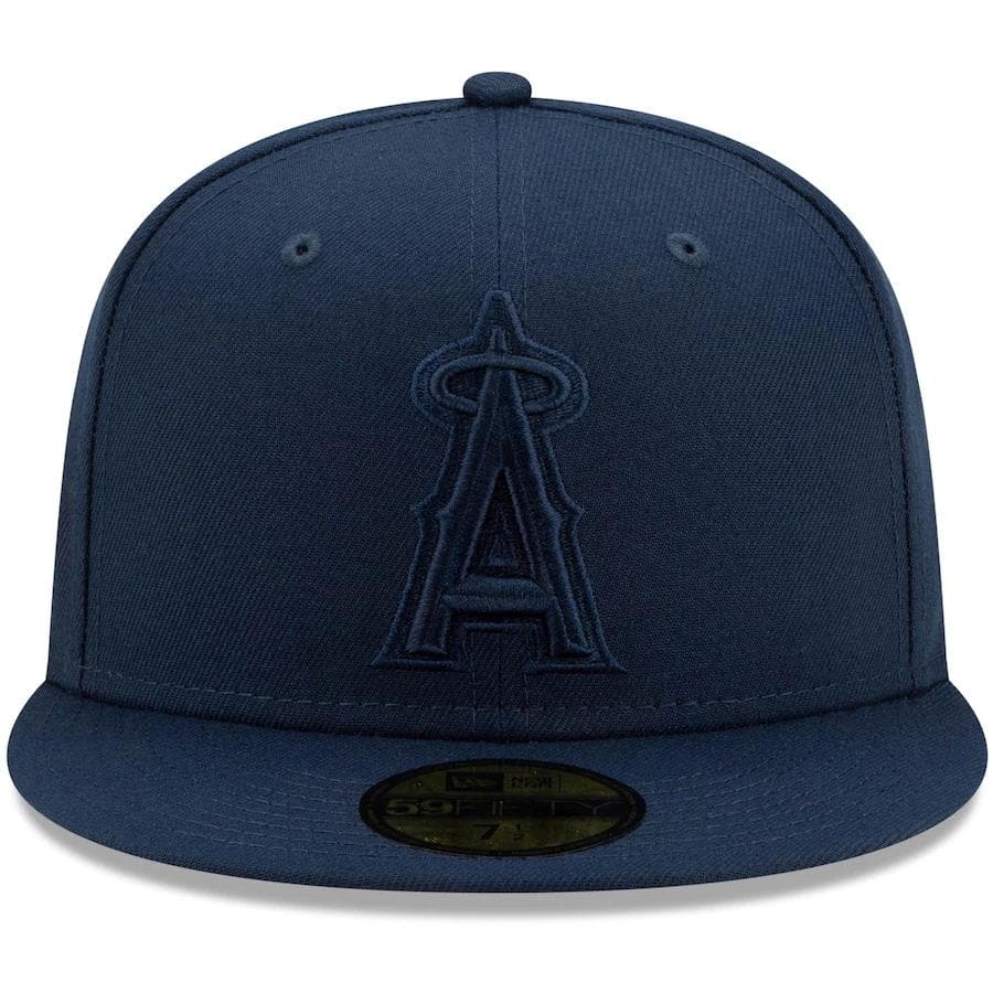 New Era Los Angeles Angels Navy Cooperstown Collection Oceanside Red Under Visor 59FIFTY Fitted Hat