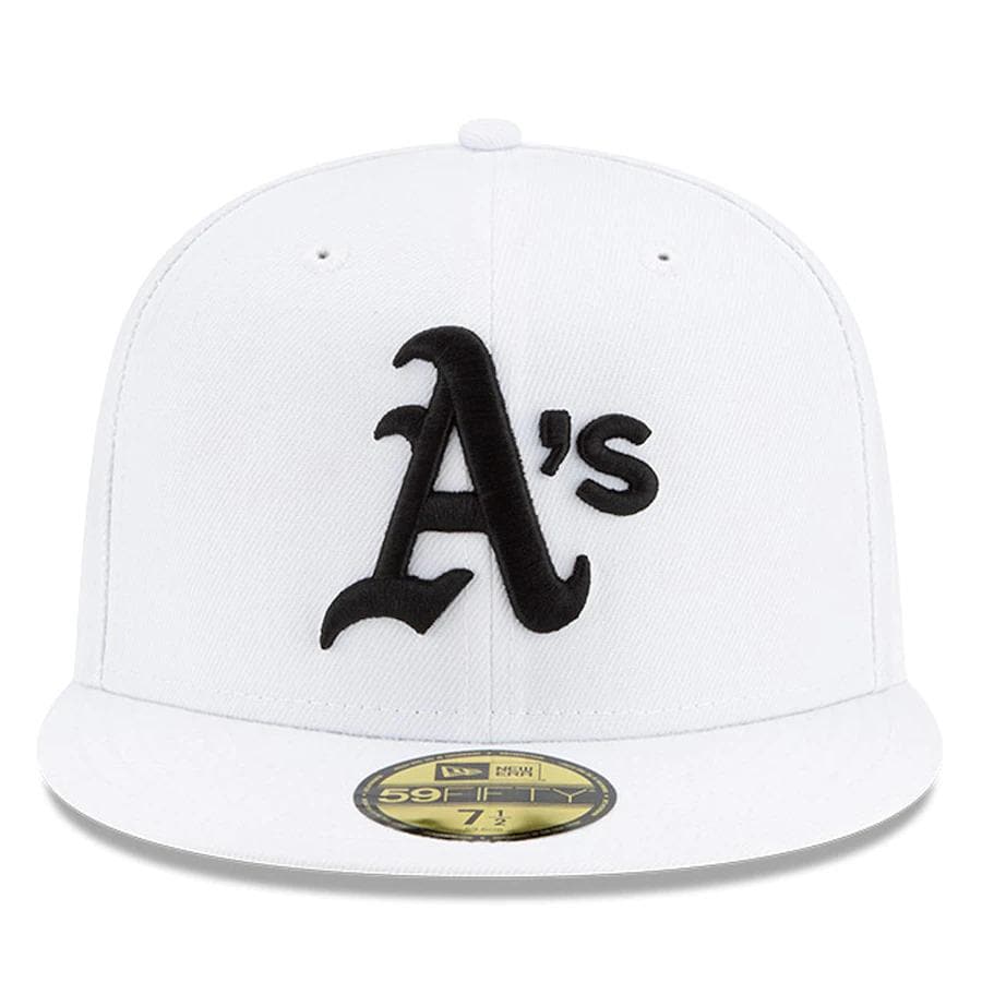 New Era White Oakland Athletics Floral Undervisor 59FIFTY Fitted Hat