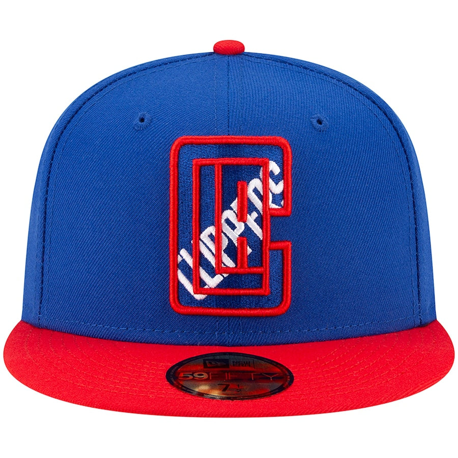 New Era LA Clippers 2021 NBA Draft Blue/Red 59FIFTY Fitted Hat