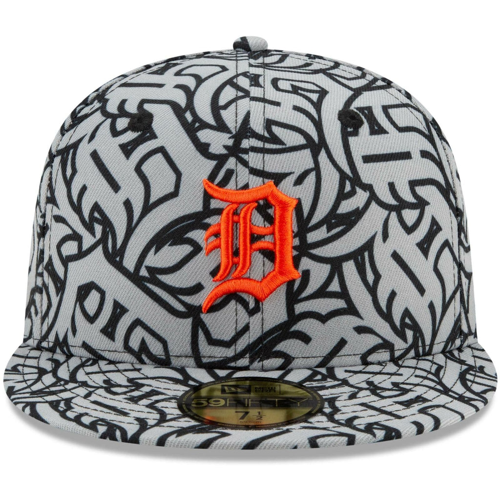 New Era Detroit Tigers Team Print 59Fifty Fitted Hat
