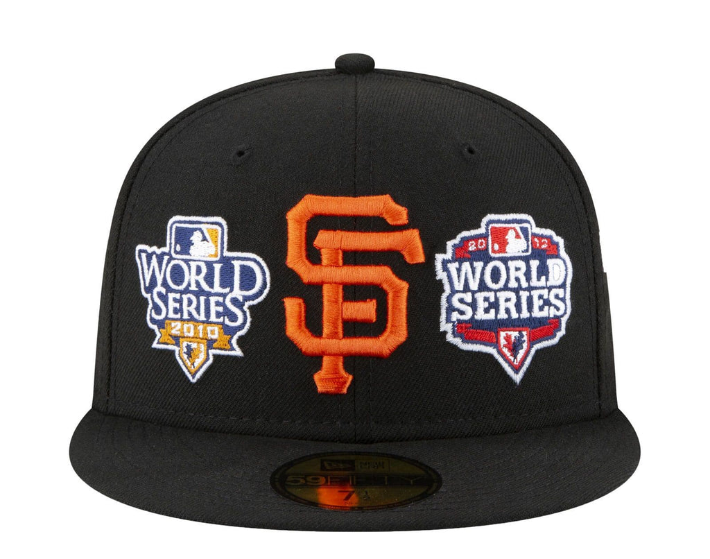 New Era San Francisco Giants 8x World Champions Multi Patch Black 59FIFTY Fitted Hat