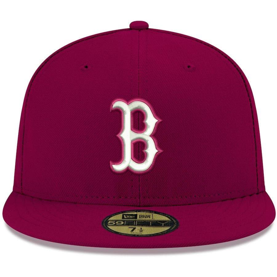 New Era Boston Red Sox Cardinal Logo 59FIFTY Fitted Hat