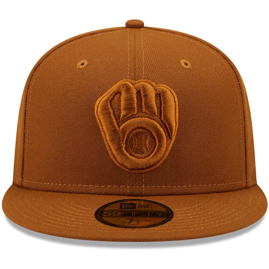 New Era Milwaukee Brewers Brown Color Pack 59FIFTY Fitted Hat
