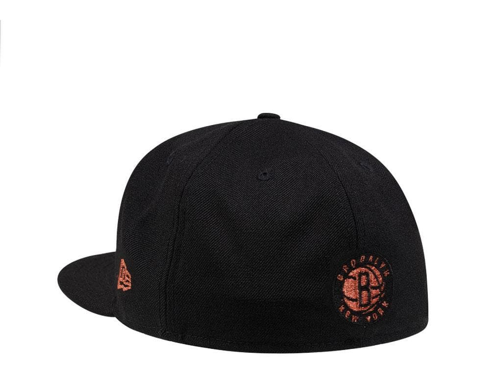 New Era Brooklyn Nets Black & Copper 59FIFTY Fitted Hat