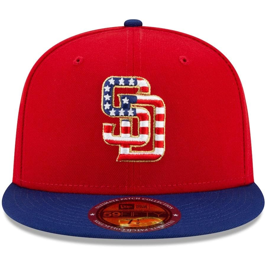 New Era San Diego Padres Americana Patch Red 2021 59FIFTY Fitted Hat