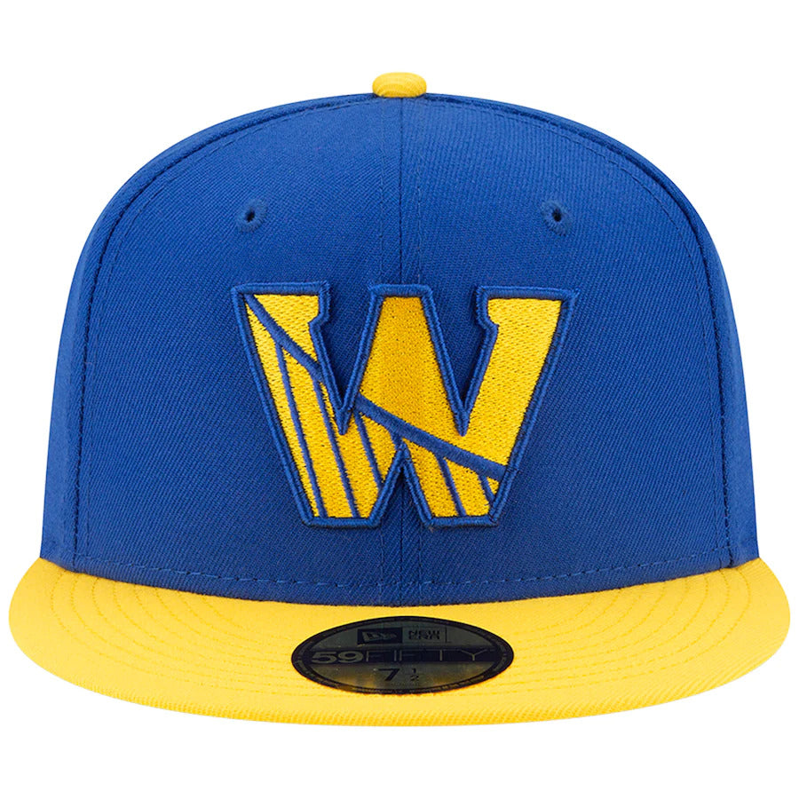 New Era x BC 59FIFTY Golden State Warriors Jersey Logo Dark Royal Blue Red White Fitted Hat
