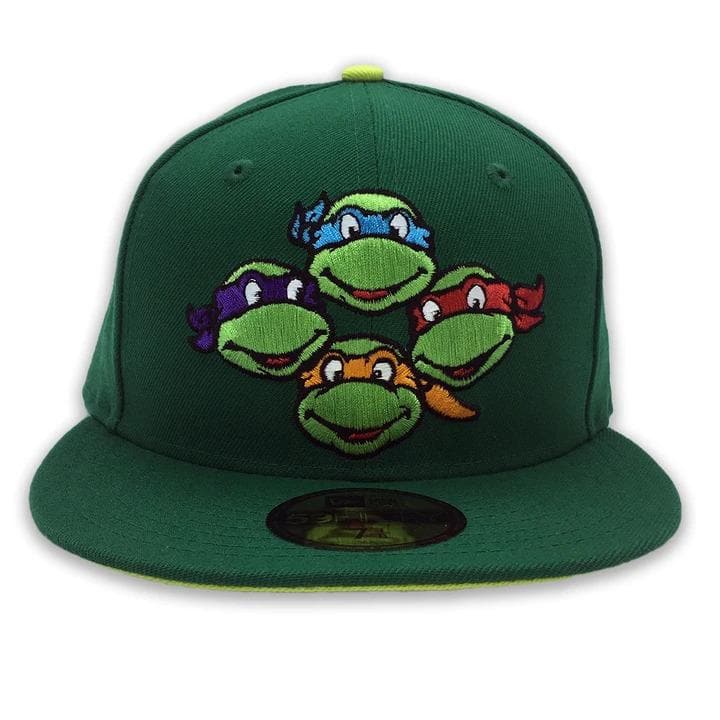 New Era Multi Ninja Turtles Green 59FIFTY Fitted Hat