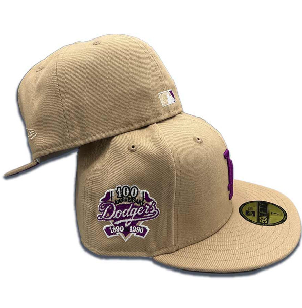 New Era Los Angeles Dodgers PB&J 100th Anniversary Purple UV 59FIFTY Fitted Hat