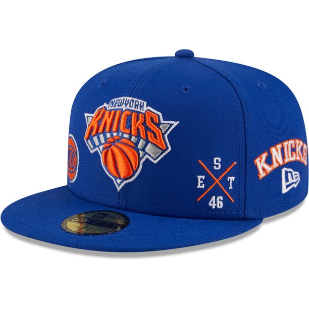 New Era New York Knicks Royal Blue Multi 59FIFTY Fitted Hat