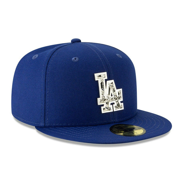 New Era Los Angeles Dodgers Royal Fractured Metal 59FIFTY Fitted Hat