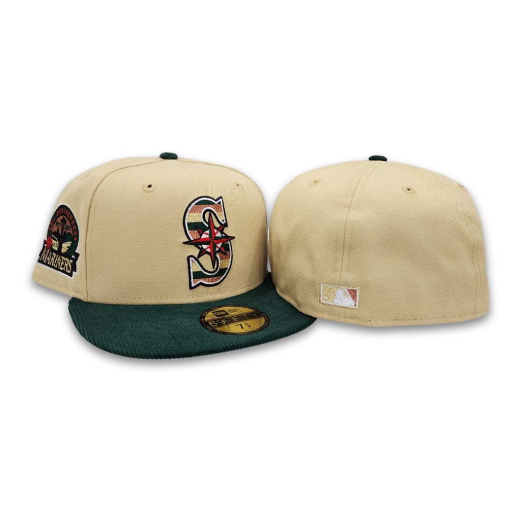 New Era Seattle Mariners 30th Anniversary Vegas Gold/Green Corduroy 59FIFTY Fitted Hat