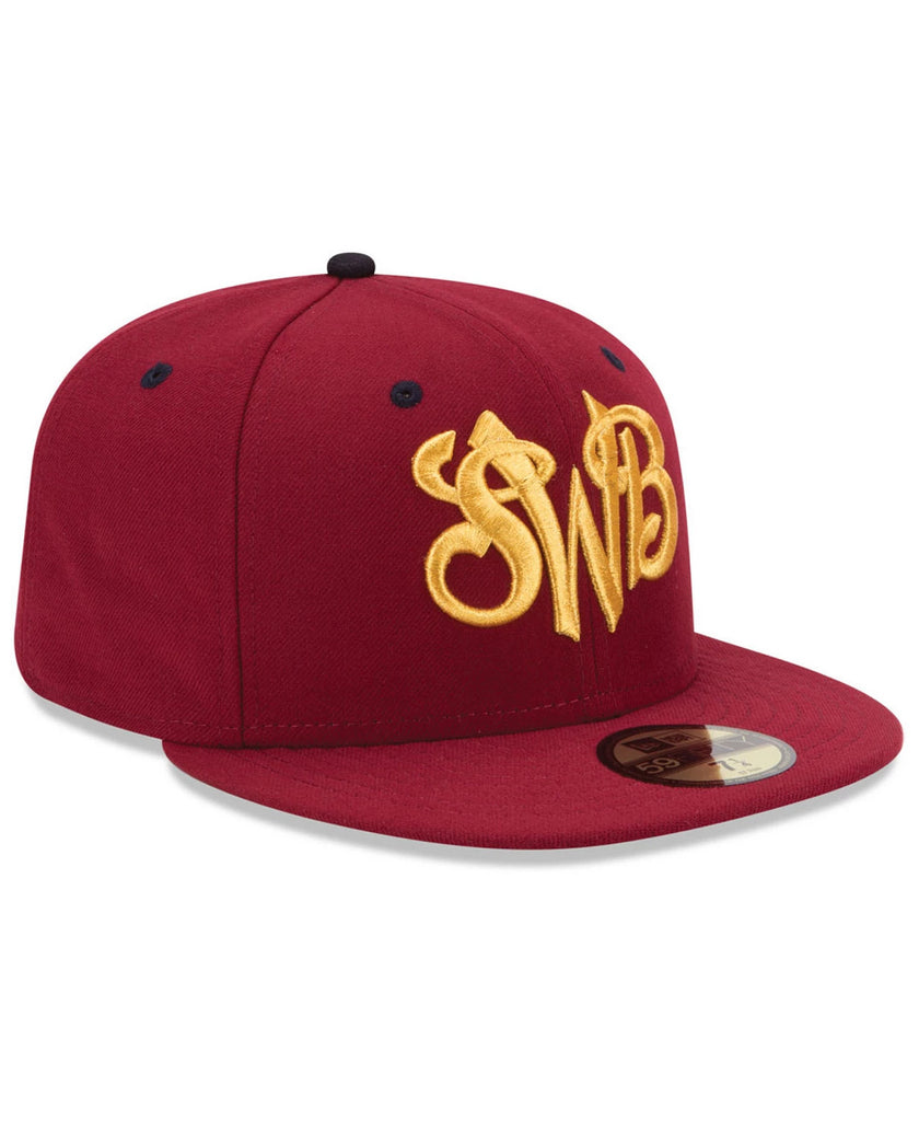 New Era Scranton Wilkes-Barre RailRiders AC Crimson 59FIFTY Fitted Hat
