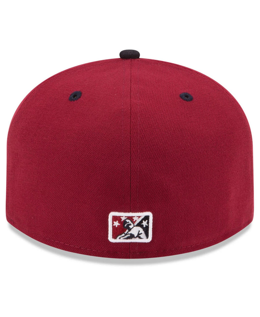 New Era Scranton Wilkes-Barre RailRiders AC Crimson 59FIFTY Fitted Hat