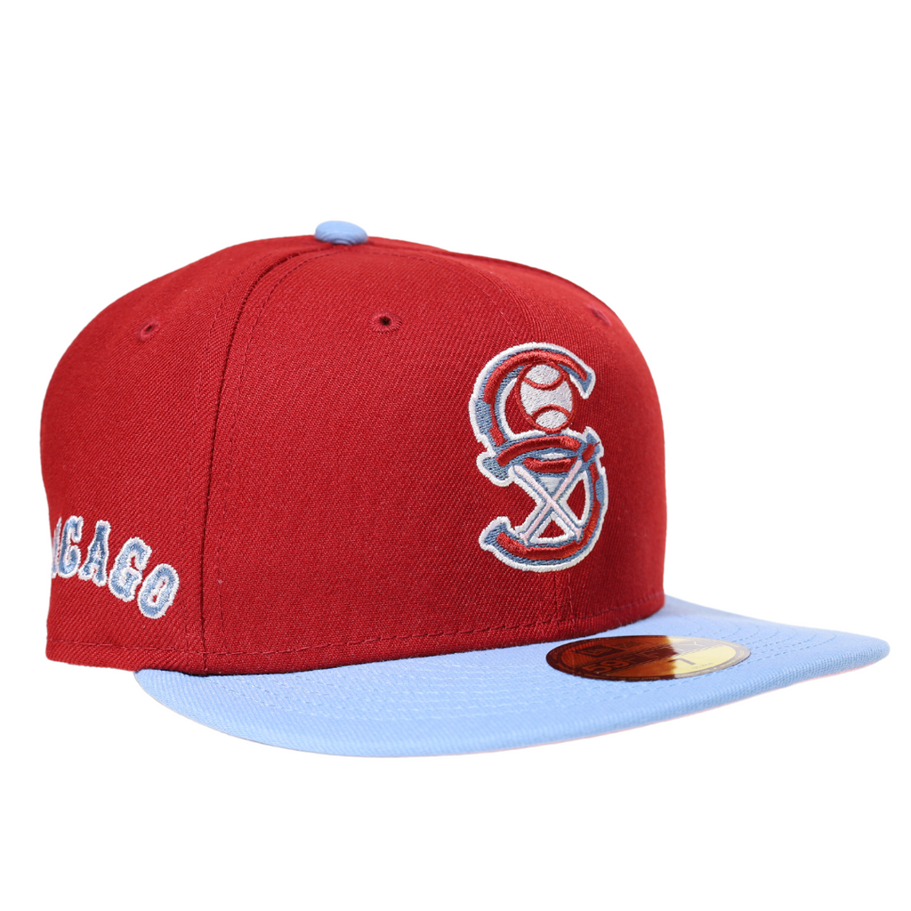 New Era Chicago White Sox Retro Burgundy/Sky Blue 59FIFTY Fitted Hat