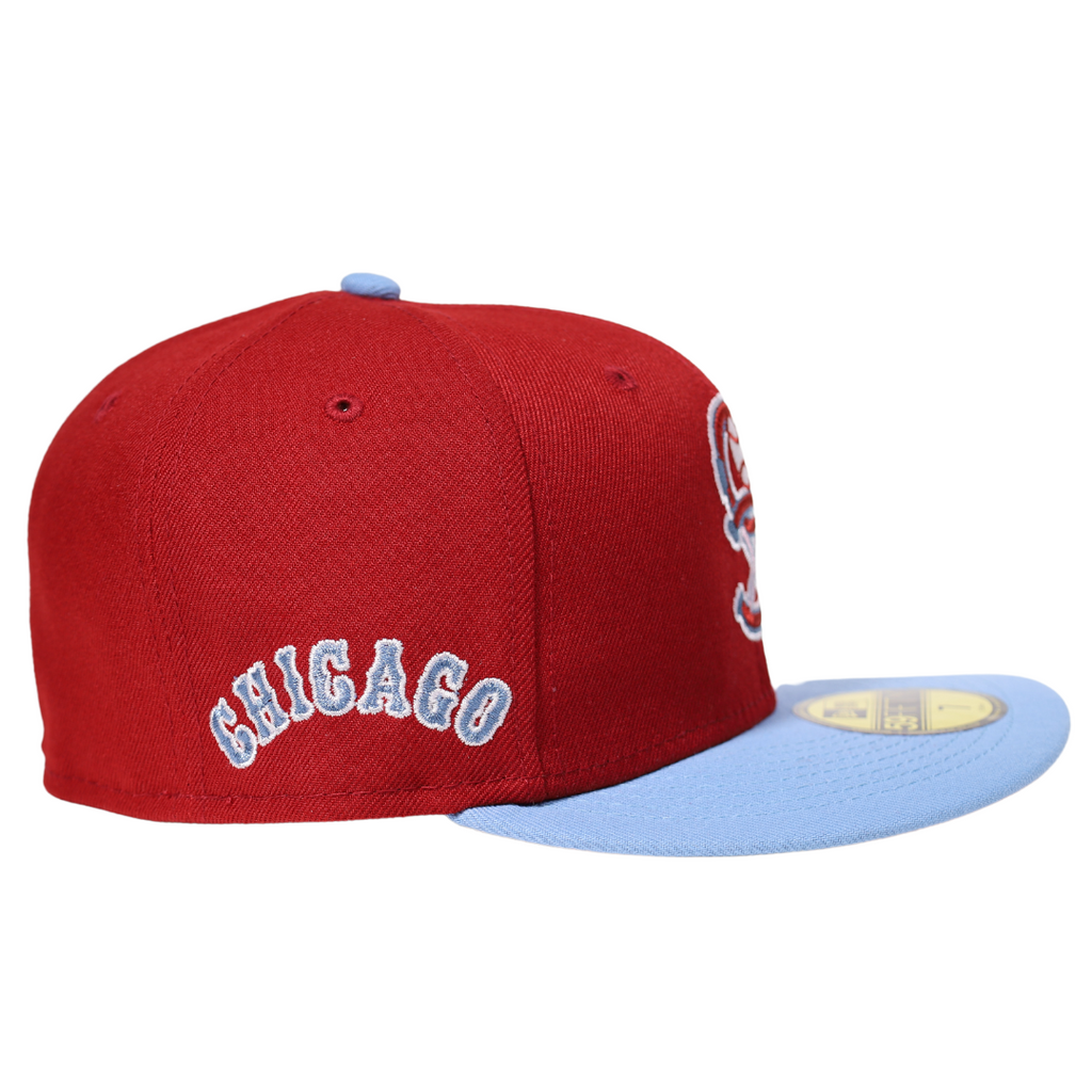 New Era Chicago White Sox Retro Burgundy/Sky Blue 59FIFTY Fitted Hat