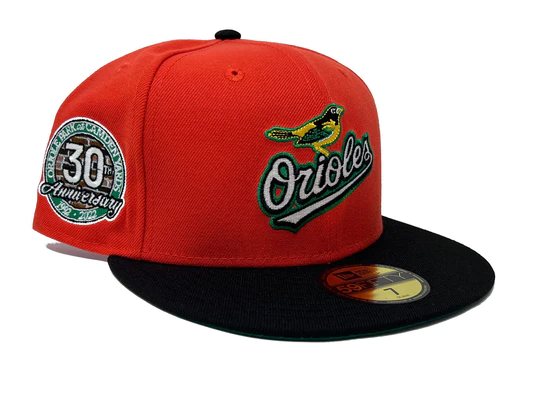 New Era Baltimore Orioles 30th Anniversary Glow in the Dark “Pumpkin Collection” 59FIFTY Fitted Hat