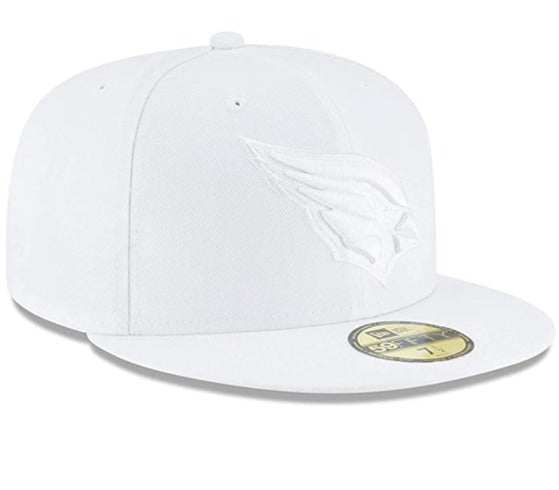 New Era Arizona Cardinals White on White 59FIFTY Fitted Hat