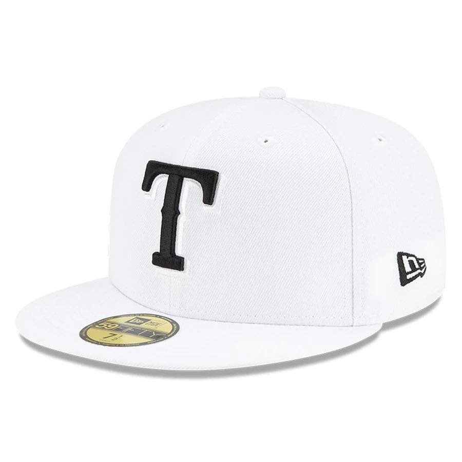 New Era White Texas Rangers Floral Undervisor 59FIFTY Fitted Hat
