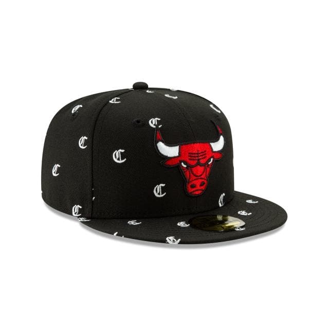 New Era Chicago Bulls Team Initials 59Fifty Fitted Hat