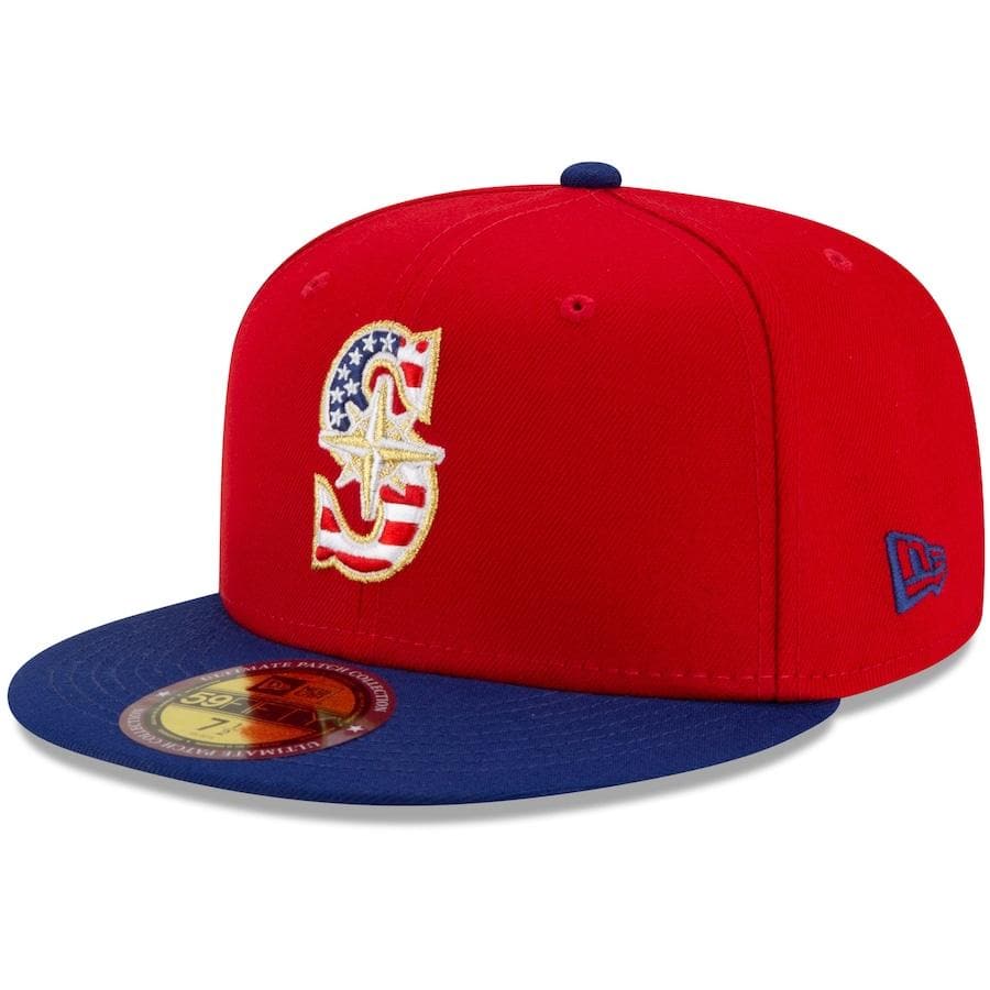 New Era Seattle Mariners Americana Patch Red 2021 59FIFTY Fitted Hat