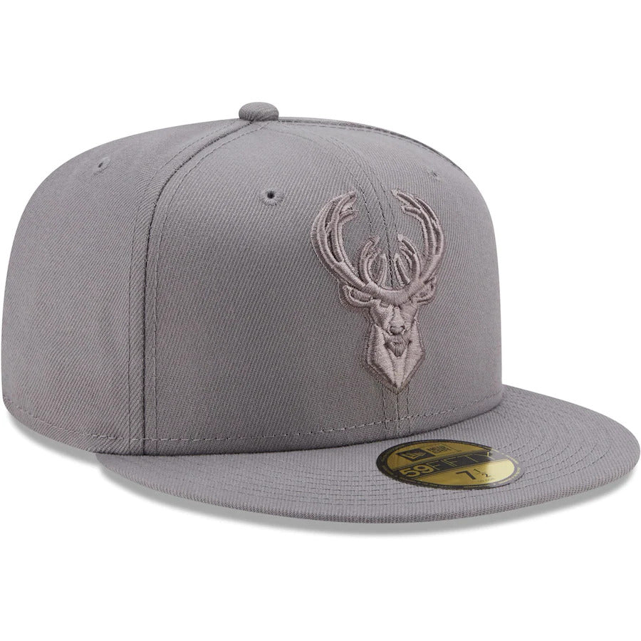 New Era Milwaukee Bucks Gray Color Pack 59FIFTY Fitted Hat