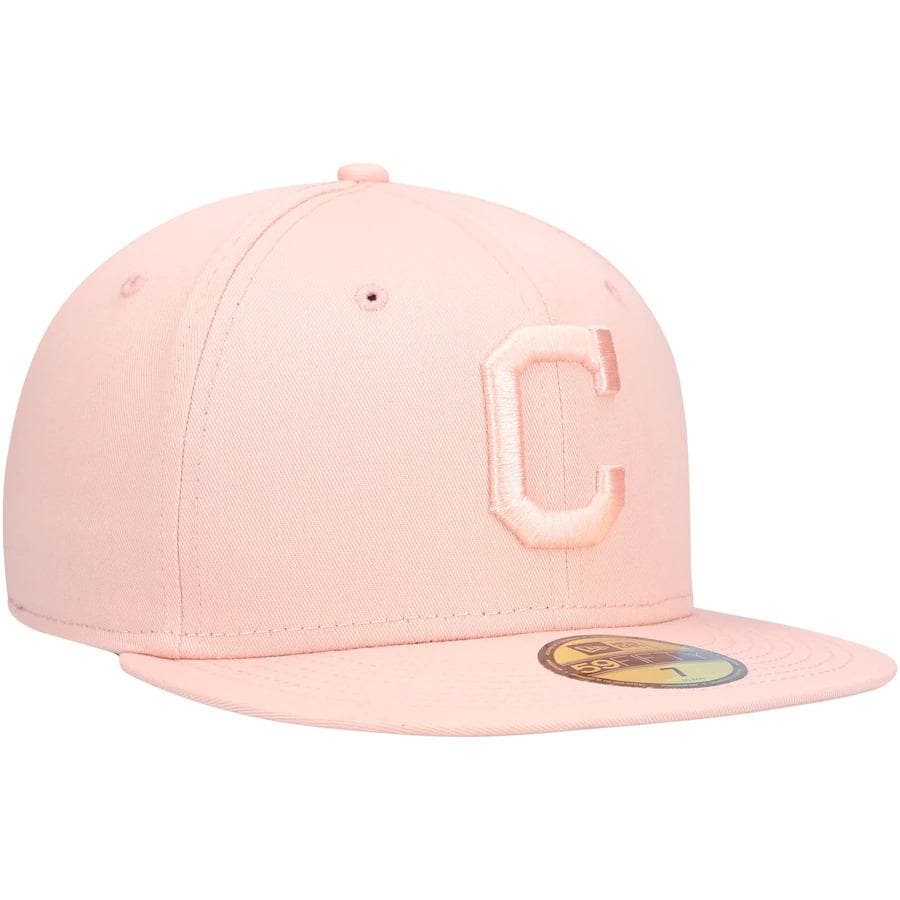 New Era Cleveland Indians Pink Tonal Blush Sky 59FIFTY Fitted Hat