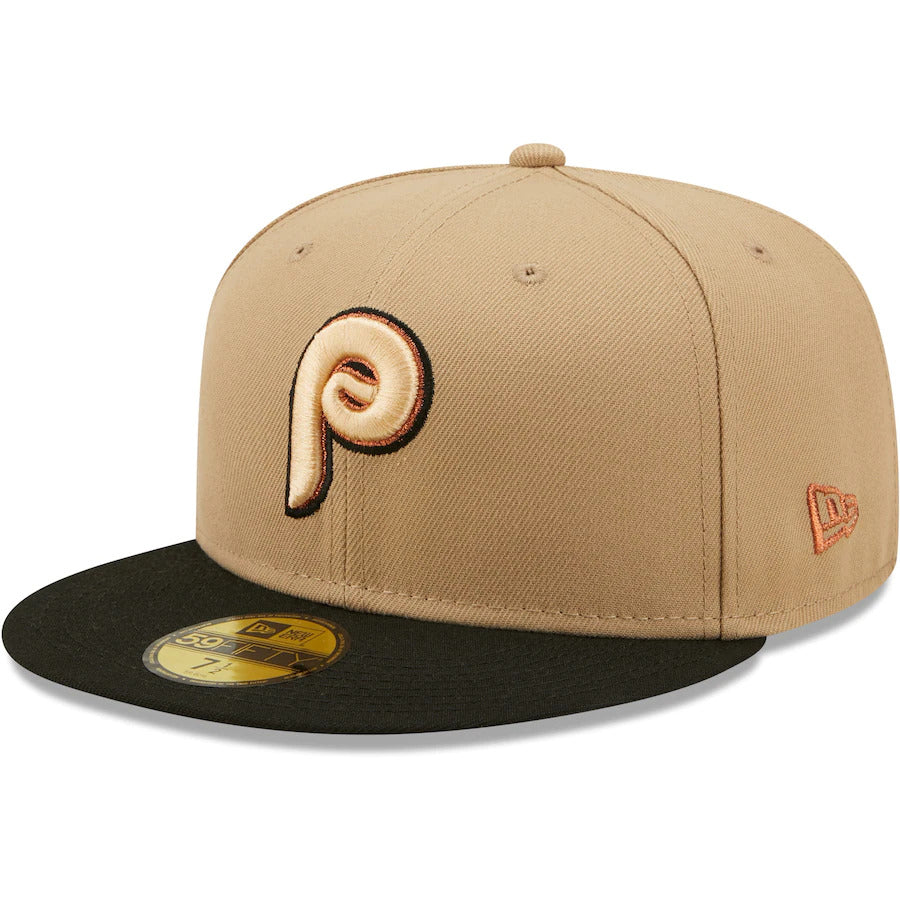 New Era Brown Philadelphia Phillies 1980 World Series Camel 59FIFTY Fitted Hat