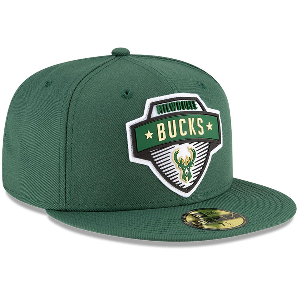 New Era Milwaukee Bucks  2020 Tip Off Hunter Green 59FIFTY Fitted Hat