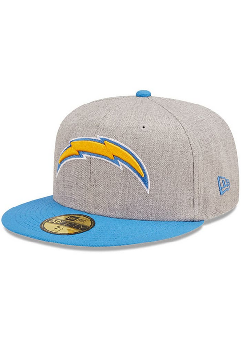 New Era Los Angeles Chargers Heather Grey 59FIFTY Fitted Hat