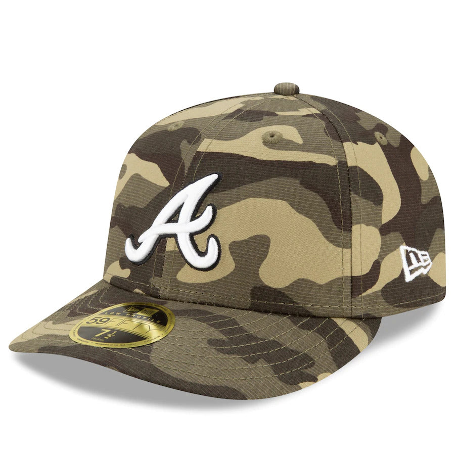 New Era Atlanta Braves 2021 Camo Armed Forces Day On-Field Low Profile