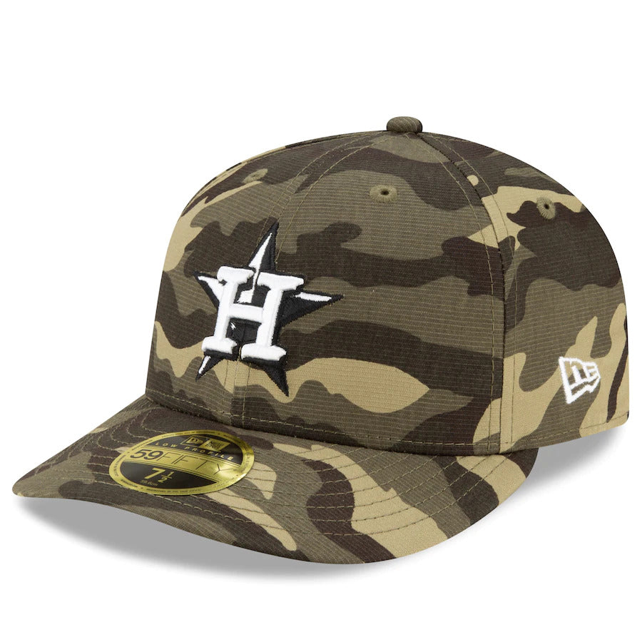New Era Houston Astros 2021 Camo Armed Forces Day On-Field Low Profile 59FIFTY Fitted Hat