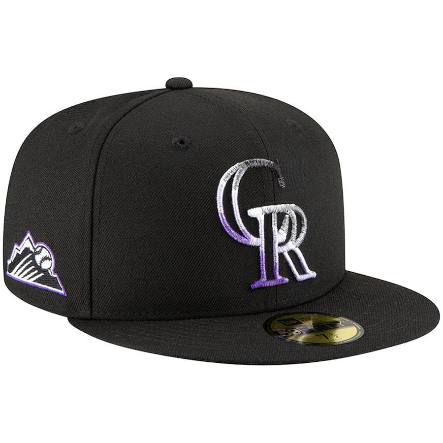 New Era Colorado Rockies Gradient Feel Black 59FIFTY Fitted Hat