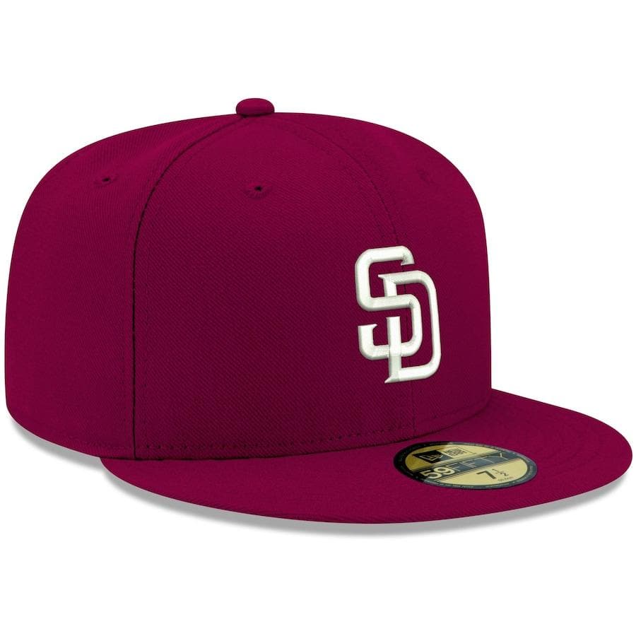 New Era San Diego Padres Cardinal Logo 59FIFTY Fitted Hat