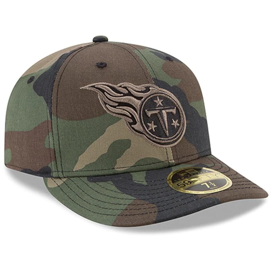 New Era Tennessee Titans Woodland Camo Low Profile 59FIFTY Fitted Hat