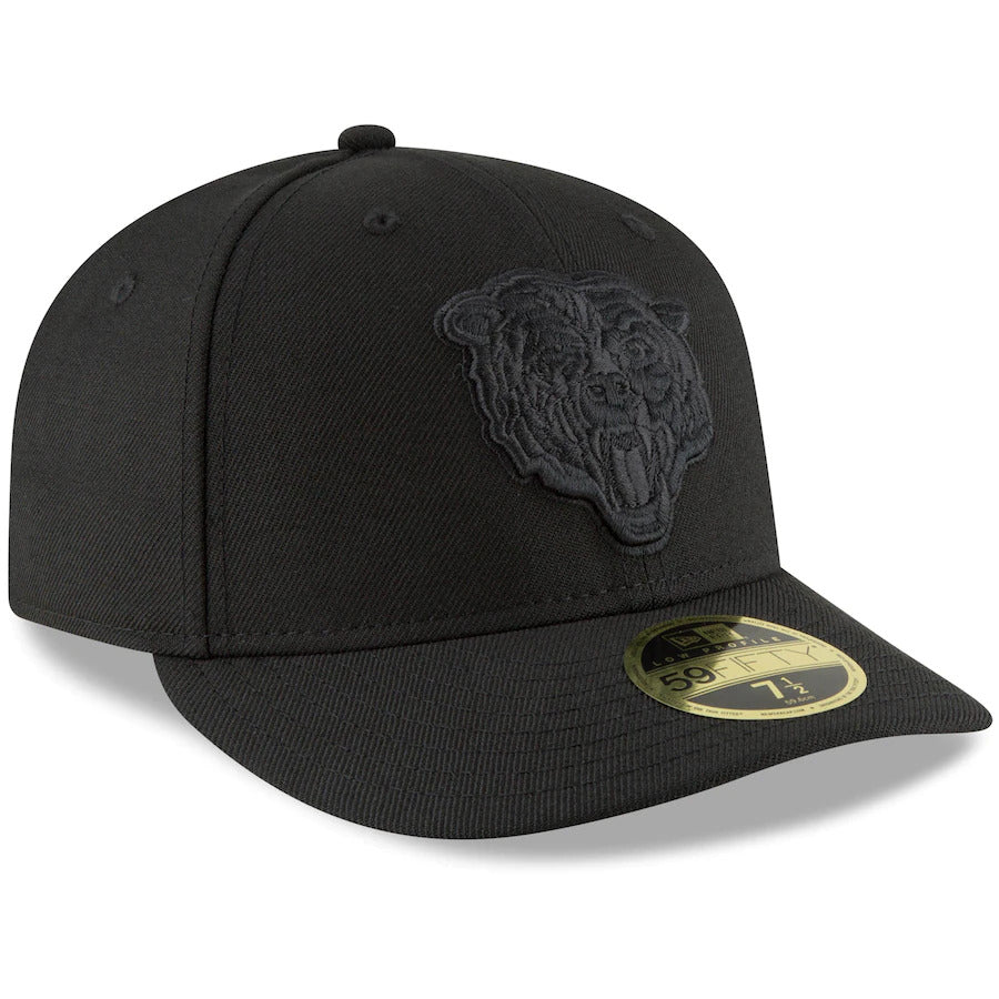 New Era Black Chicago Bears Secondary Logo Low Profile 59FIFTY Fitted Hat