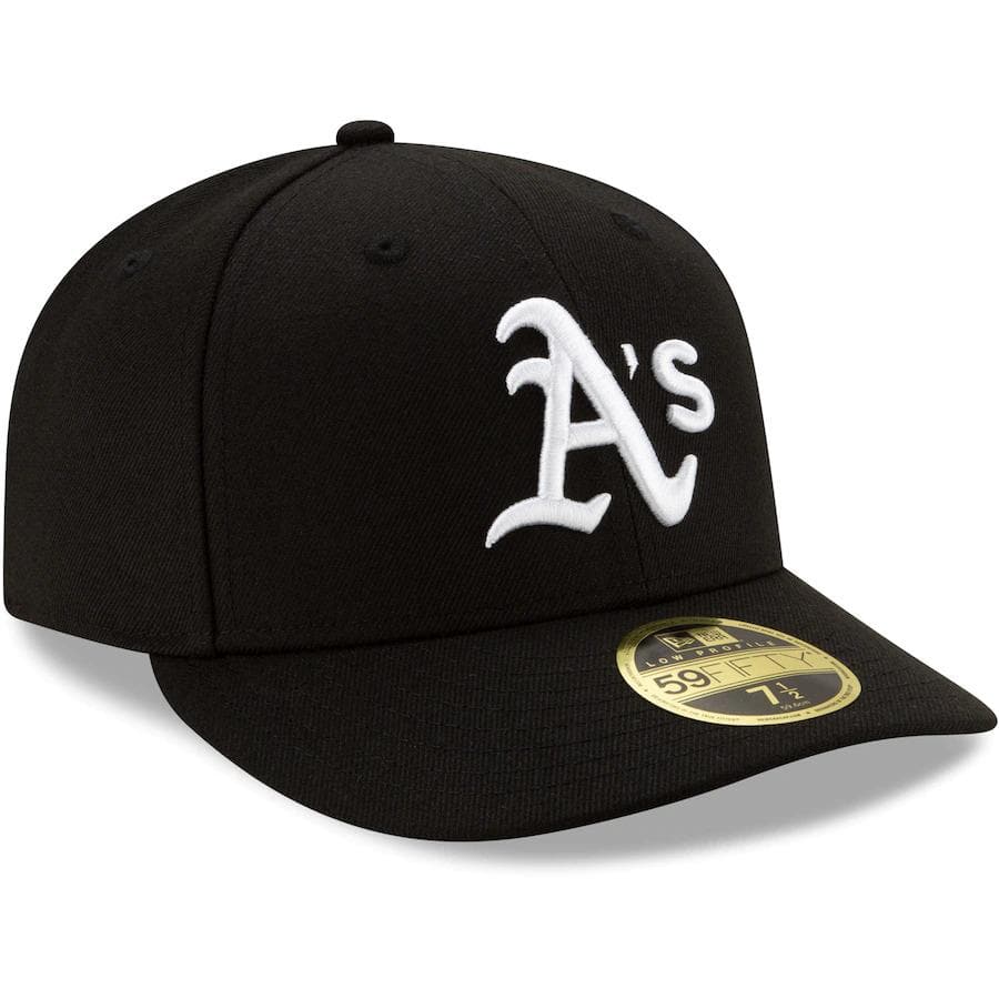 New Era Oakland Athletics Black Team Low Profile 59FIFTY Fitted Hat