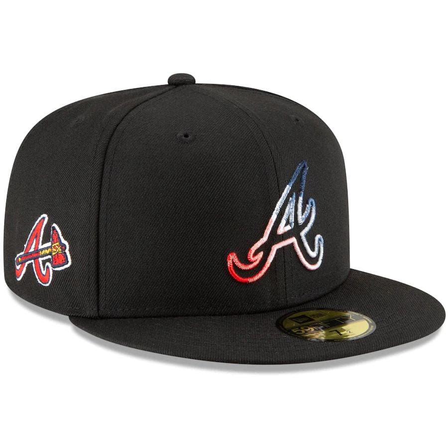 New Era Atlanta Braves Gradient Feel Black 59FIFTY Fitted Hat